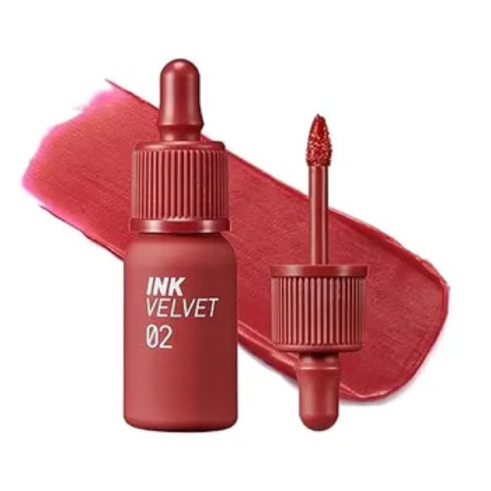 Peripera Ink Velvet 02 Celeb Deep Rose Red Matte Lipstick New in Box